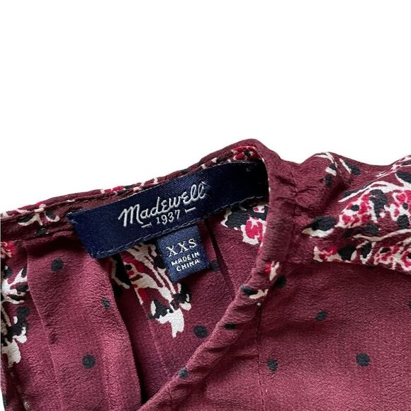 MADEWELL Silk Garden Top in Lassi Flower Size XXS - Picture 4 of 4